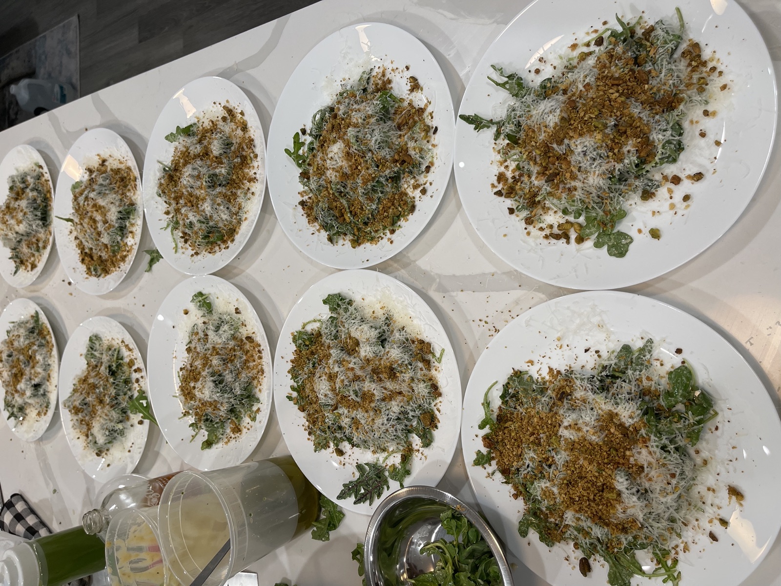 Composed salad course